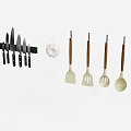 Small kitchen utensils spatula 3d model