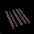 Collection of Rustic Wooden Logs With Natural Texture And Different Sizes