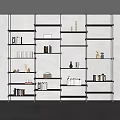 Modern Bookshelf Bookcase Bookshelf 3d model