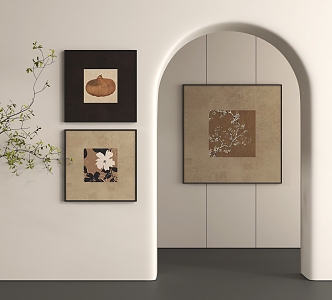 Modern Decorative Hanging Painting 3d model