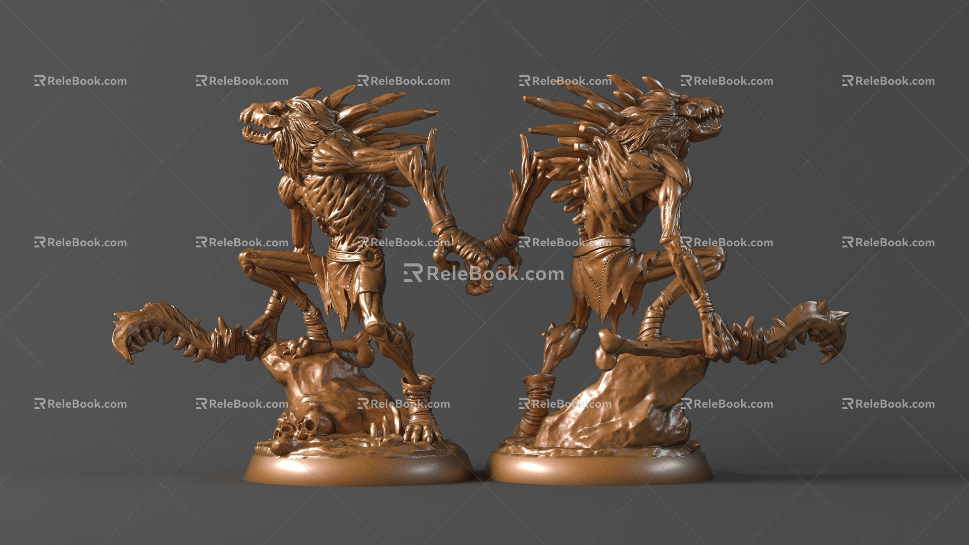 Bone Beast Warrior 3d model