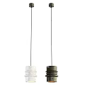 Modern Minimalist Pendant Lights With White Gray Concrete Cylinder Design For Interior Decor