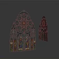 Gothic Architectural Design With Intricate Patterns Pointed Tops And Arched Structures