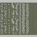 Stepping Stones Path Design With Various Shaped Stone Slabs And Green Grass