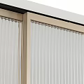Modern Sliding Glass Doors with Textured Surfaces and Metal Frames for Interior