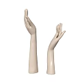 Elegant Beige Mannequin Hand Models for Displaying Accessories and Jewelry
