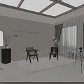 Modern Bright Minimalist Fashion Clothing Store Interior With Comfortable Seats And Professional Product Shooting Area