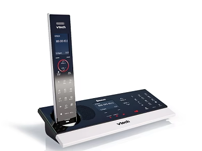 VTech Modern Cordless Phone With Base Station Digital Display And Keypad 3d model