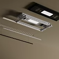 Modern LED Track Lighting Fixtures Ceiling Mounted Black Silver Adjustable Design