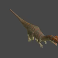 Horned Dinosaur 3D Model With Detailed Skin Texture And Standing Pose
