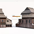 Traditional Rural Self Built House With Wooden Structure And Classic Roof Design