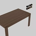 Light Wood Dining Table With Simple Design Rectangular Top And Sturdy Legs