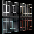 Various Colored Window And Door Frame Designs With Glass Panels
