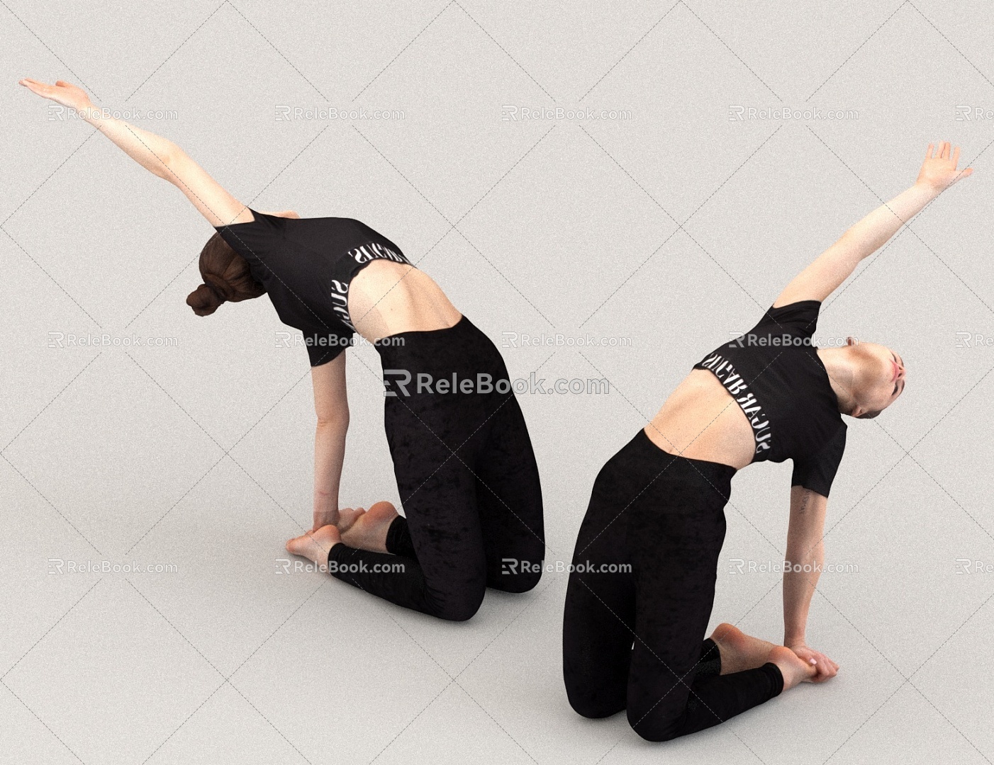 Sports Yoga Woman 3d model