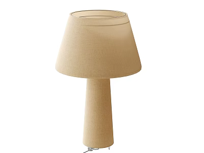 Beige Linen Table Lamp with Modern Minimalist Design and Elegant Simple Look 3d model