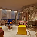 Unique Whimsical Fairy Tale Themed Hotel Guest Room With Vibrant Creative Interior Furniture Decorations