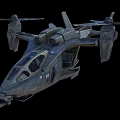 Military Helicopter Featuring Twin Rotors Weapon Mount And Dark Aerodynamic Design