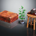 Modern suitcase 3d model