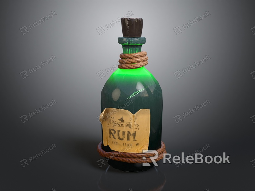 Modern Potion Medicine Magic Bottle model