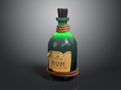 Modern Potion Medicine Magic Bottle model