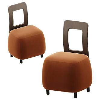 Bushi sofa single sofa chair 3d model