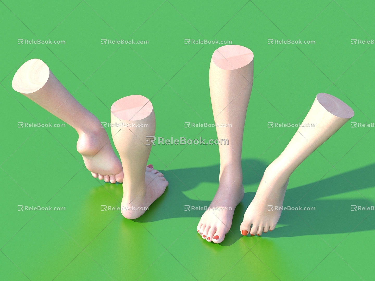 Manicure of Human Foot Model 3d model