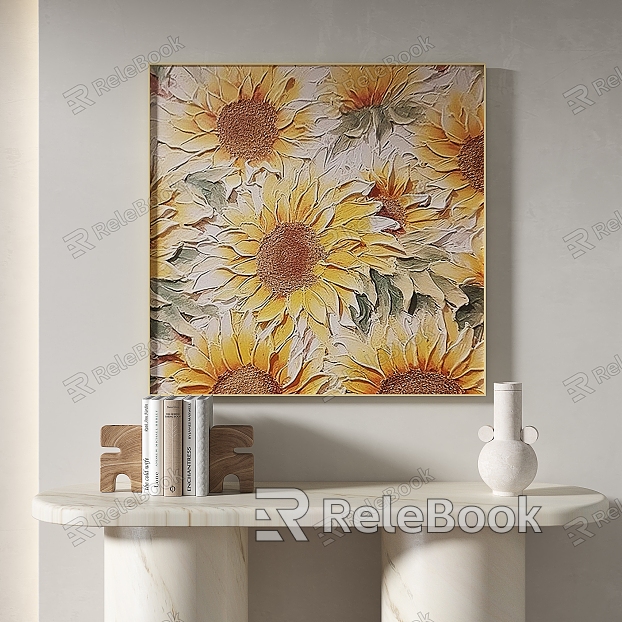 Modern Plant Painting Simple Abstract Decorative Painting model