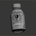 Silver GEOX Brand Beverage Bottle With Label Text And Design Details