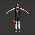 Man Wearing Thunderbirds Basketball Jersey Number 44 Standing With Arms Outstretched And Basketball