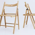 Folding Wooden Outdoor Chair Lightweight Portable Design For Garden And Patio Use