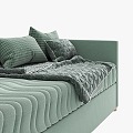 Modern fabric sofa bed 3d model