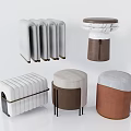 Modern Upholstered Ottoman Collection With Stylish Designs And Neutral Color Tones