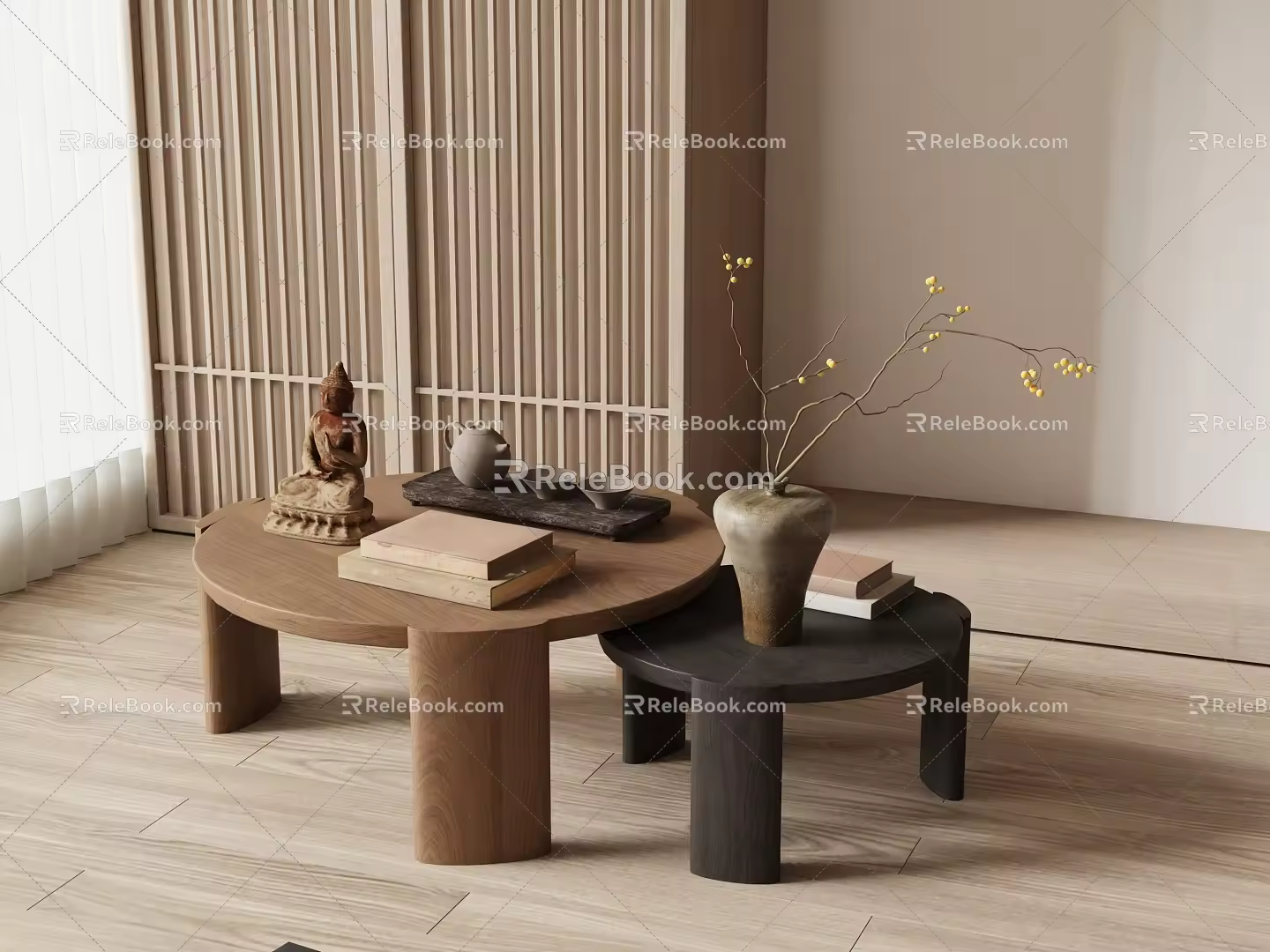 New Chinese Tea Table 3d model