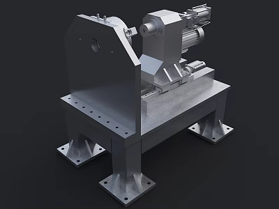 Industrial Equipment With Metal Frame Electric Motor Sturdy Base And Precision Mechanical Components 3d model