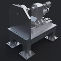 Industrial Equipment With Metal Frame Electric Motor Sturdy Base And Precision Mechanical Components