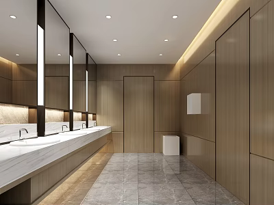 Public Toilet Public Toilet Office Toilet Hotel Toilet Public Toilet 3d model