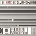 Various Types of Modern Air Conditioner Vents With Round Linear And Grille Designs