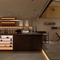 New Chinese Style Tea Shop Leisure Space With Comfortable Stylish Sofa And Coffee Table Combinations