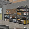 Organized Garage Space With Tool Shelves Storage Cabinets Toolboxes Tires And Containers
