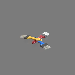 Brush Paint Brush Decoration Tools Realistic Brush Paint Brush Tools 3d model
