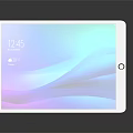Sleek Modern Digital Tablet With Stylus Pen And Colorful Screen