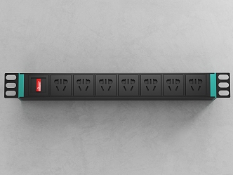 Modern socket patch panel power supply 3d model