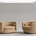 Modern Combination Sofa Multiplayer Sofa 3d model