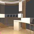 Chow Tai Seng Jewelry Elegant Exhibition Booth With Curved Structure Display Cabinets And Modern Decor