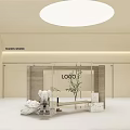 Modern Clothing Store Interior With Reception Desk Mannequin And Elegant Decor