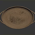 Handwoven Oval Shaped Basket With Dual Handles For Daily Home Use