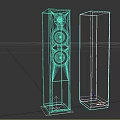 Black Floor Standing Tower Speakers With Modern Design And High Audio Quality