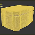 Decorative Floral Patterned Golden Border Polygonal Clothing Accessory Storage Box for Wardrobe