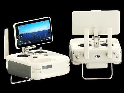 DJI Drone Remote Controller With Screen Bracket And Flight Control 3d model