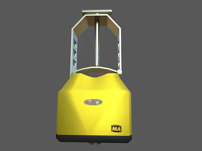 Durable Yellow Industrial Equipment With MA Mark And Upper Frame Structure Design 3d model